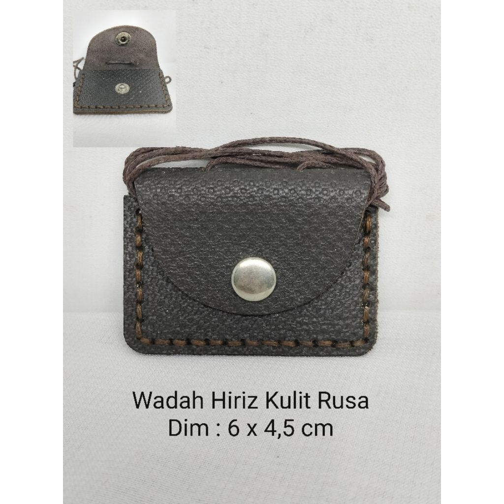 Kalung Kulit Rusa utk Wadah Hiriz