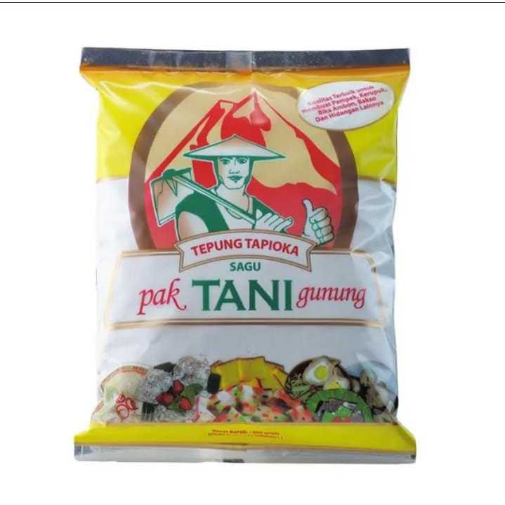 

Tepung Tapioka Cap Pak Tani 500gr / Tepung Tapioka Gunung Agung