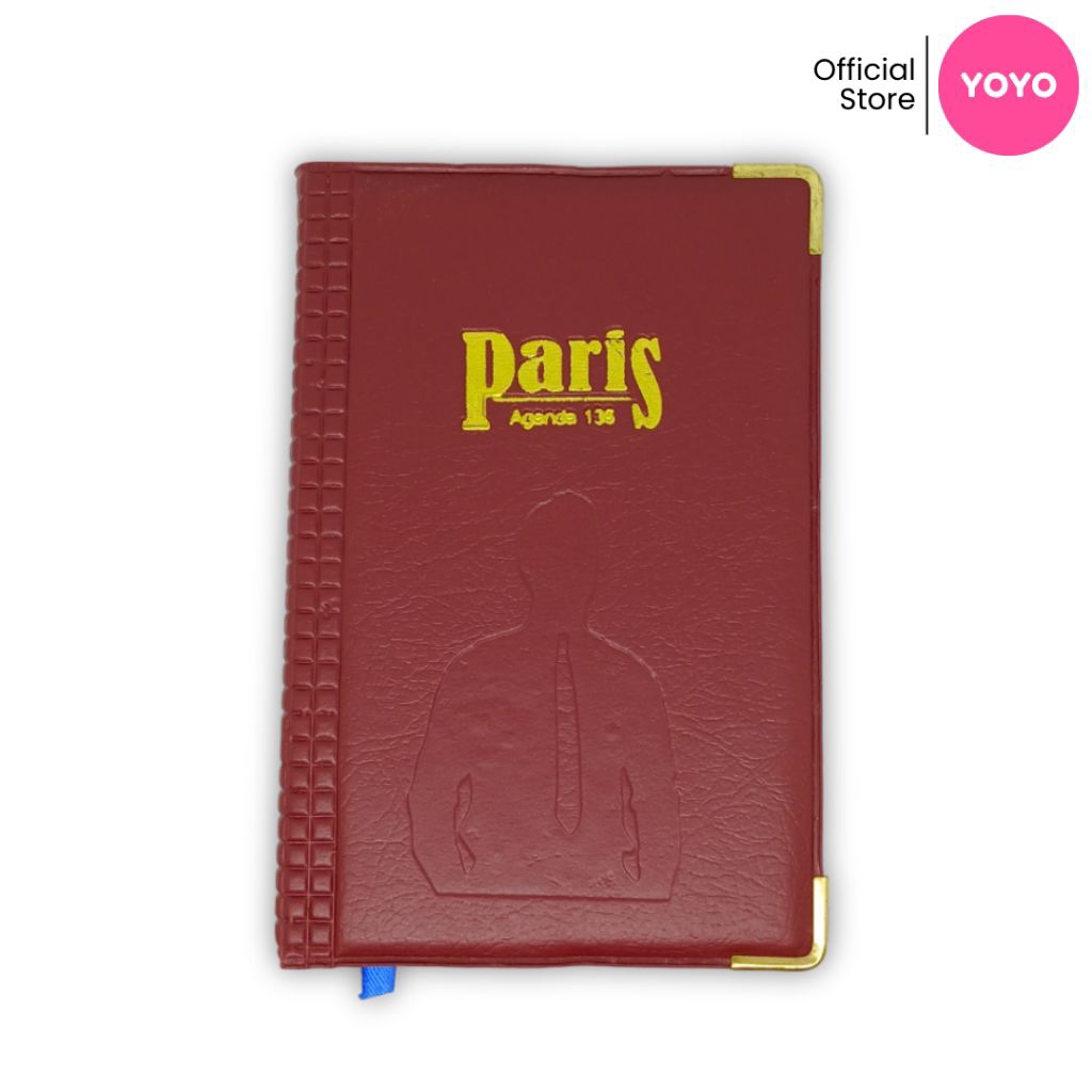 

YOYO Notebook Aesthetic Buku Agenda PARIS TEBAL 140 Lembar Buku Tulis Alat Tulis Sekolah