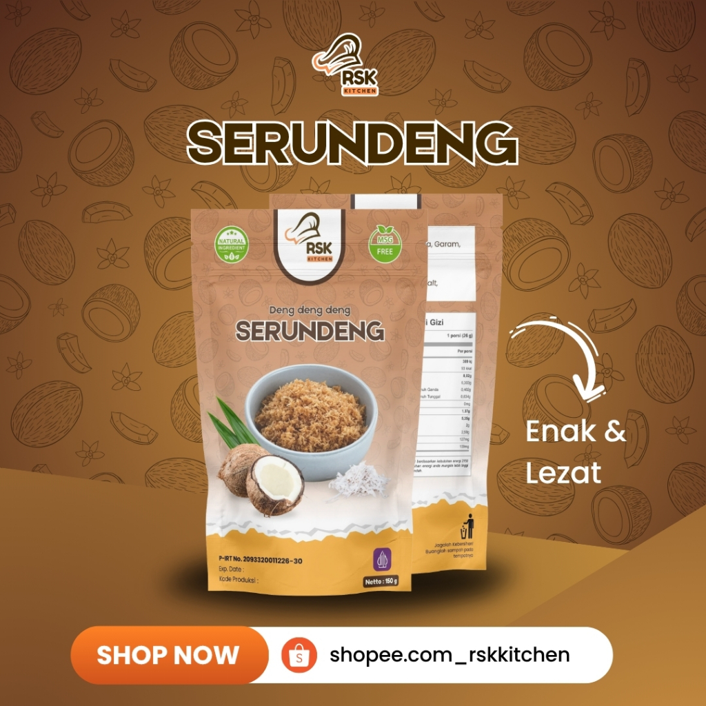 

RSK Kitchen Serundeng Kelapa Original RSK Kitchen Premium