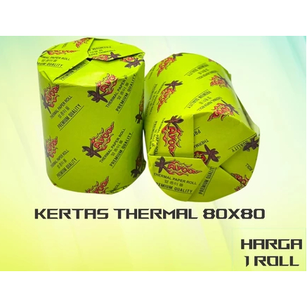 

[HsLapak] THERMAL PRINTER 80X80MM/ ROLL PRINTER / KERTAS THERMAL 80X80MM / KERTAS PRINTER BLUETOOTH / KERTAS STRUCK / THERMAL PRINTER BLUETOOTH