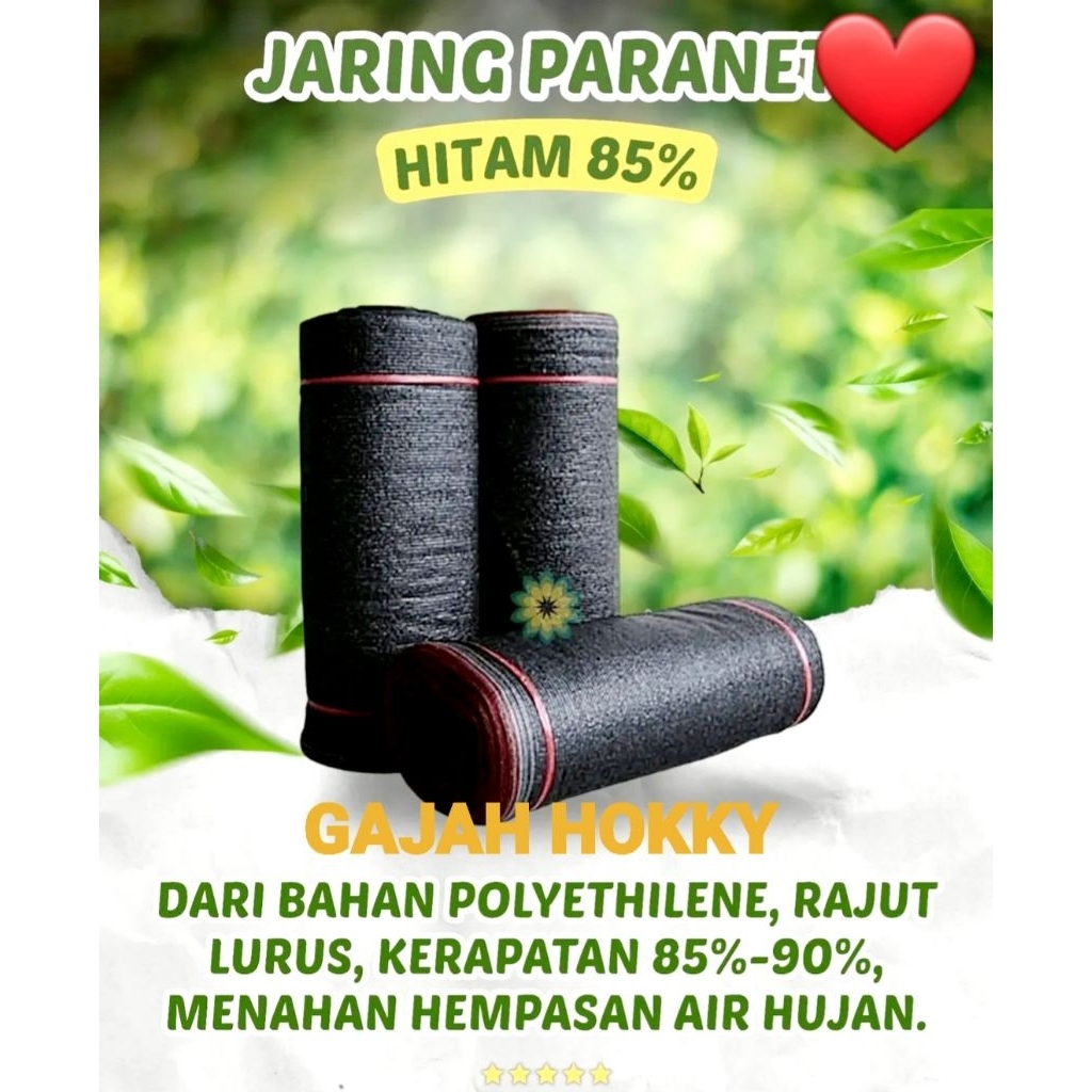 Jaring Paranet 85% Lebar 3 x 4 Meter Paranet Peneduh Sinar Matahari