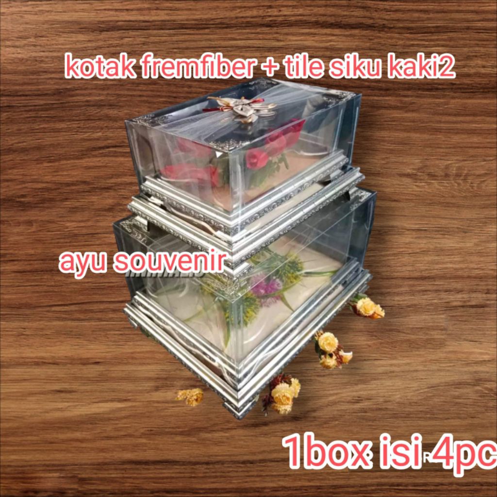 

seserahan hantaran fremfiber mika hantaran pernikahan/seserahan/lamaran/kado ulang tahun 1box isi 4pcs