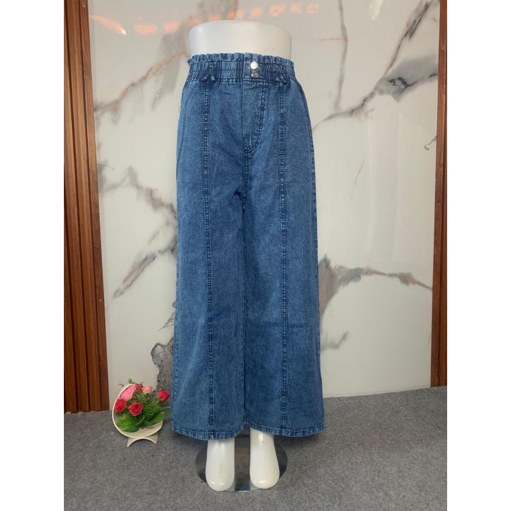 Celana Jeans Panjang Wanita kulot kekinian kulot jeans premium muat bb75kg