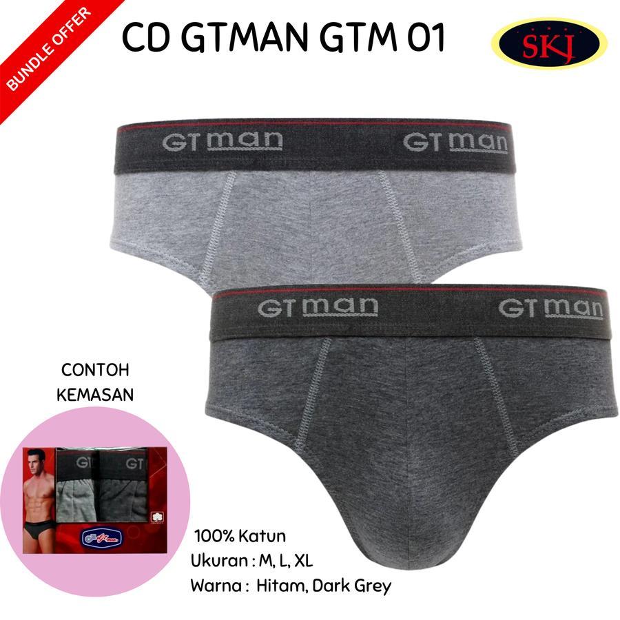 Celana Dalam Pria GT man isi 2 pcs / Bahan katun / celana dalam cowok gt man GTM 01