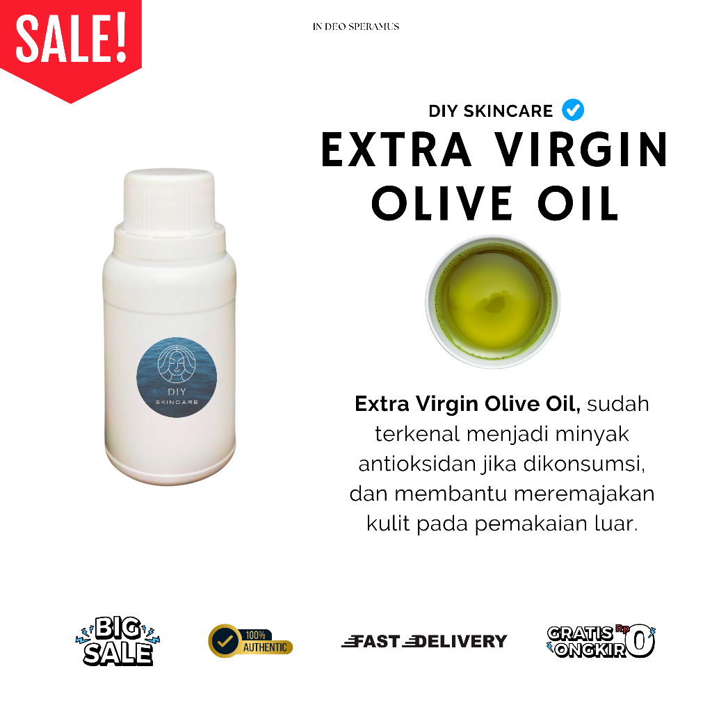 

Extra Virgin Olive Oil Cold Press Murni 99% COA Grade A Therapeutic Grade Minyak Zaitun 100ml