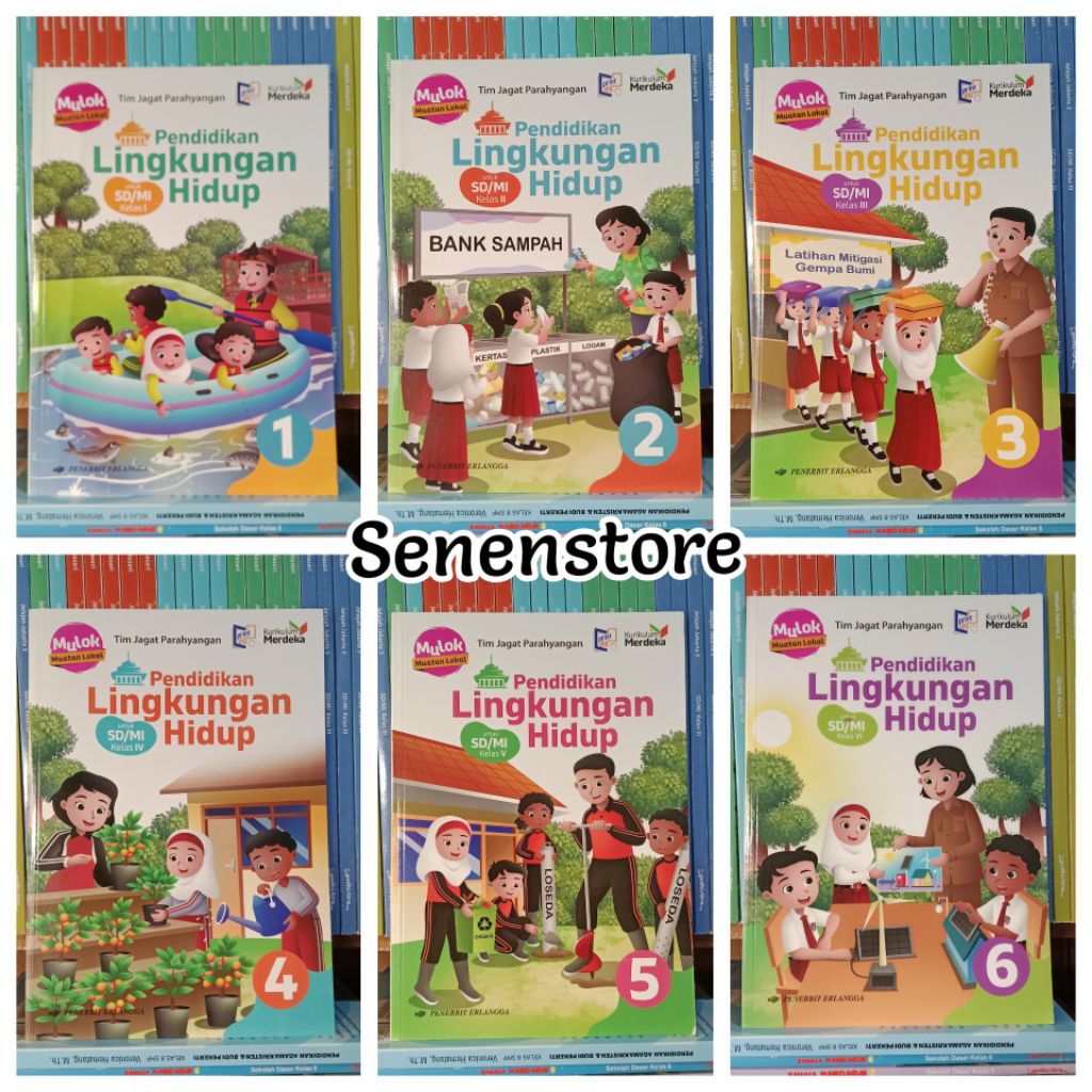 Buku PLH Pendidikan Lingkungan Hidup Kelas 1 2 3 4 5 6 SD/MI Kurikulum Merdeka Erlangga