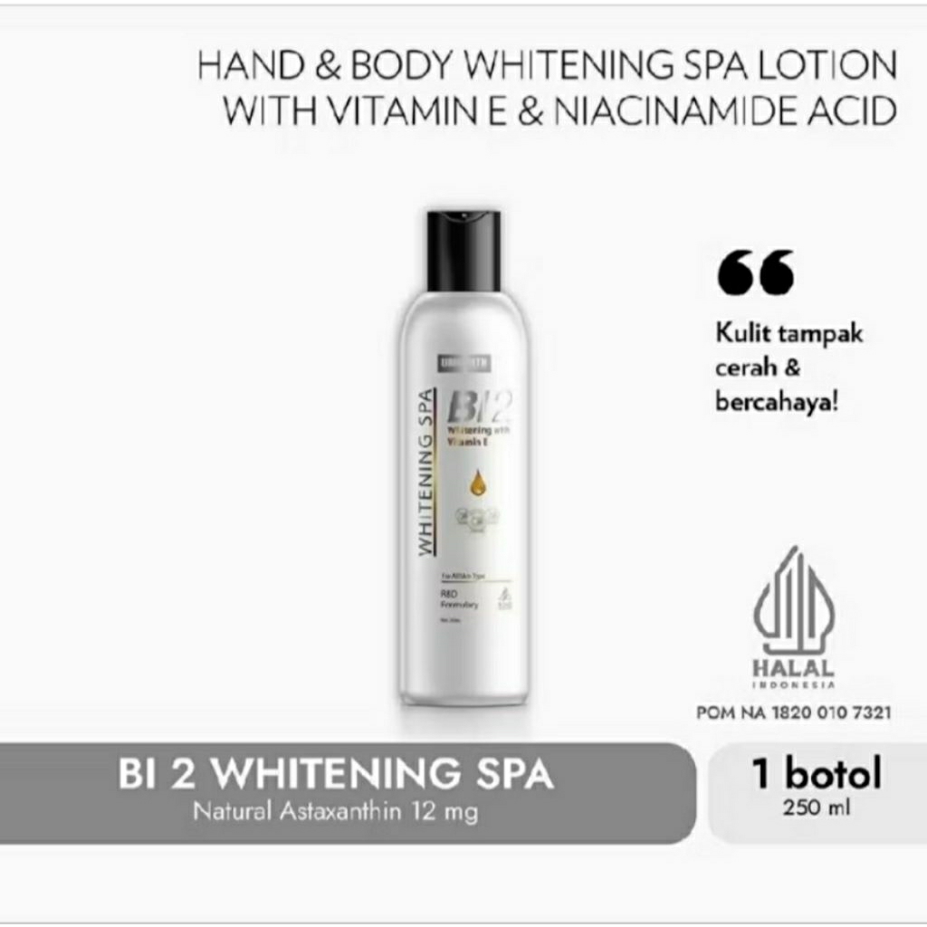 BI 2 Whitening Body SPA Lotion 250ml Unihealth