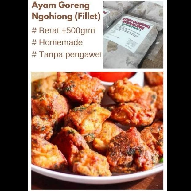 

Ayam Goreng Ngohiong Fillet Garing Premium Enak Lezat Tanpa Pengawet Home Made No Msg No Vetsin Kualitas Bintang Lima