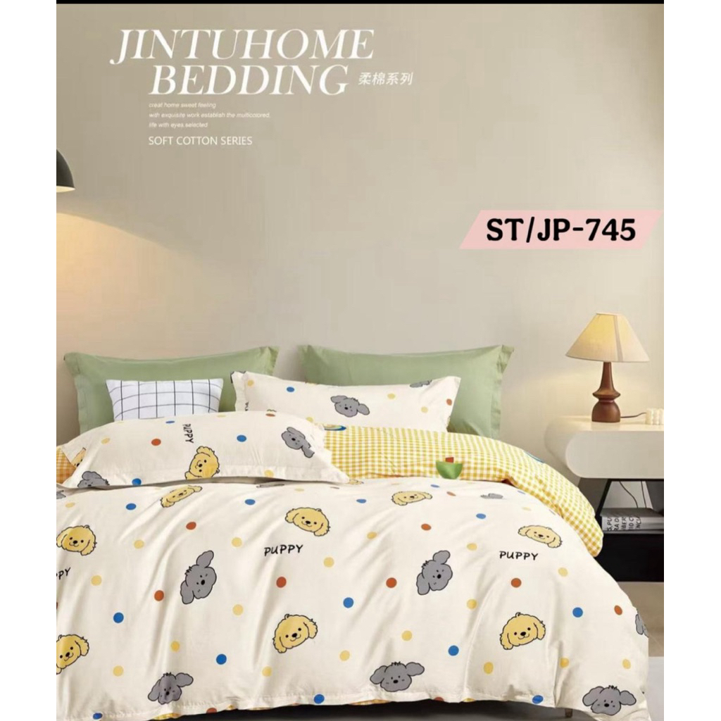 Kain sprei Katun Jepang "Motif anak colourfull 2"