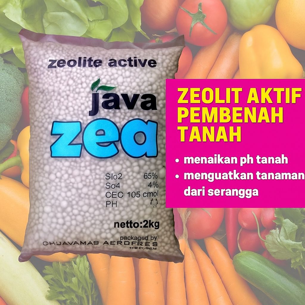 pupuk Java ZEA Zeolit active javamas Repack 2kg