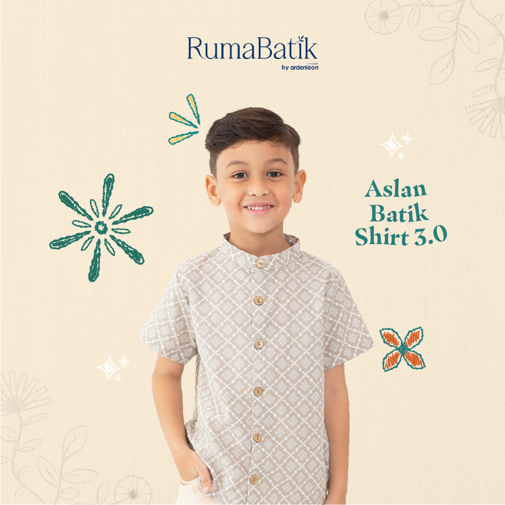 Ardenleon - Aslan Batik Shirt - atasan kemeja batik anak laki laki