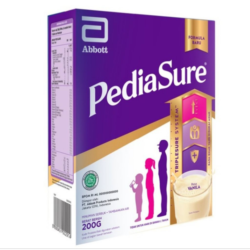 

SUSU BUBUK - Pediasure Triplesure Susu Pertumbuhan Anak rasa Vanilla 200g