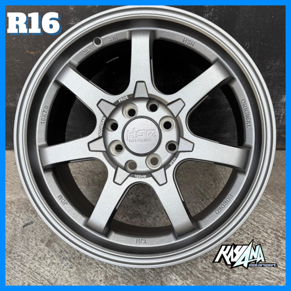 Velg Mobil R16 Cocok Untuk Jazz, Moblio, Yaris, Brio, Sigra, Dll Velg Mobil Murah R16 Model Te37