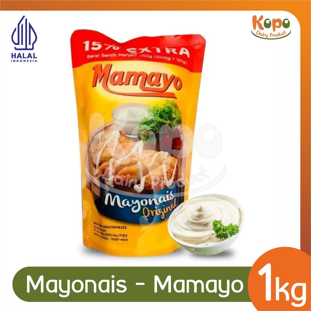 

Mamayo Mayonaise 1Kg - Premium Quality Mayonaise - Halal