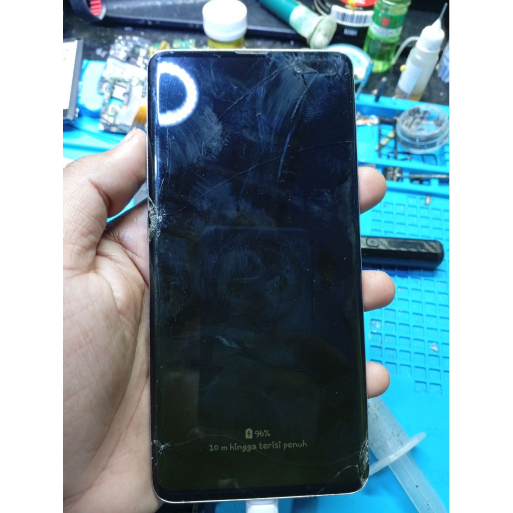 samsung s10 5G Minus Lcd wajib Ganti Sm-G977N mesin GARANSI normal...