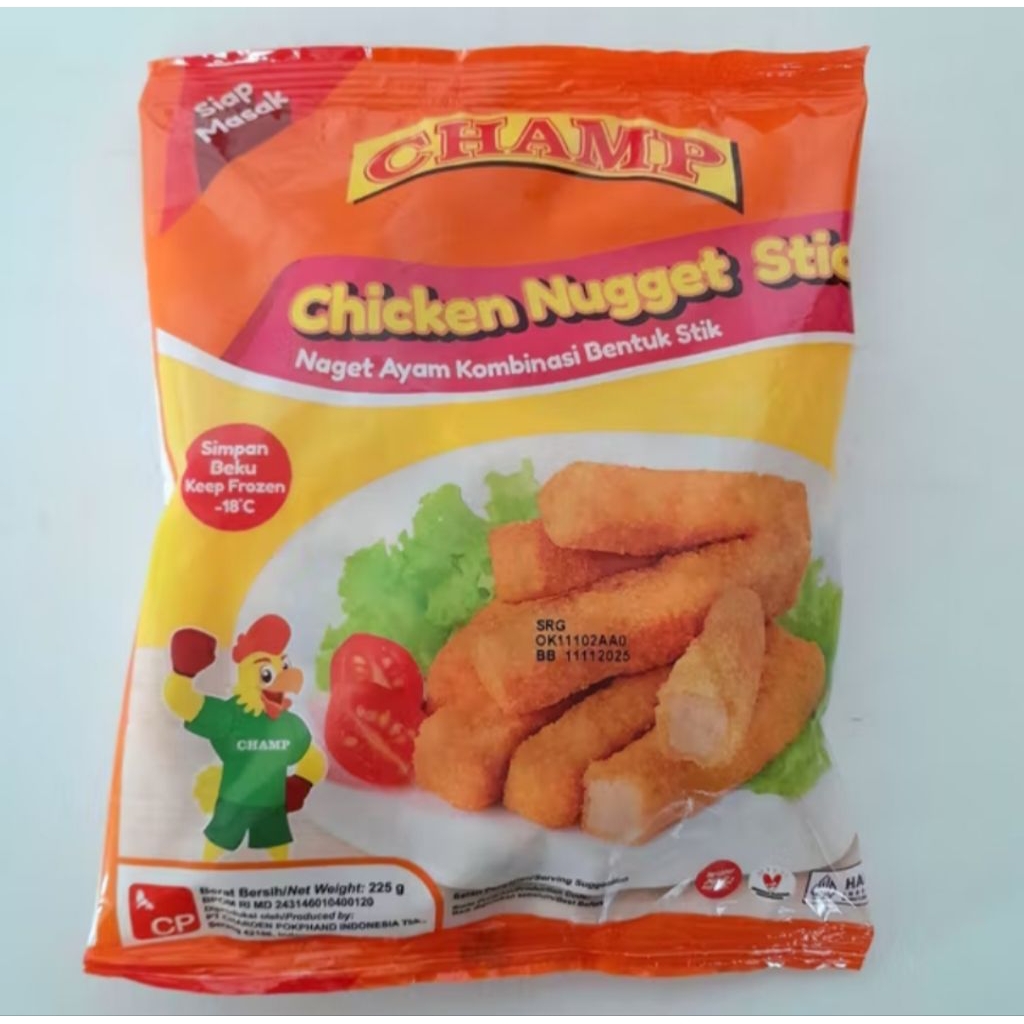 

CHAMP chiken nugget stik 225gr