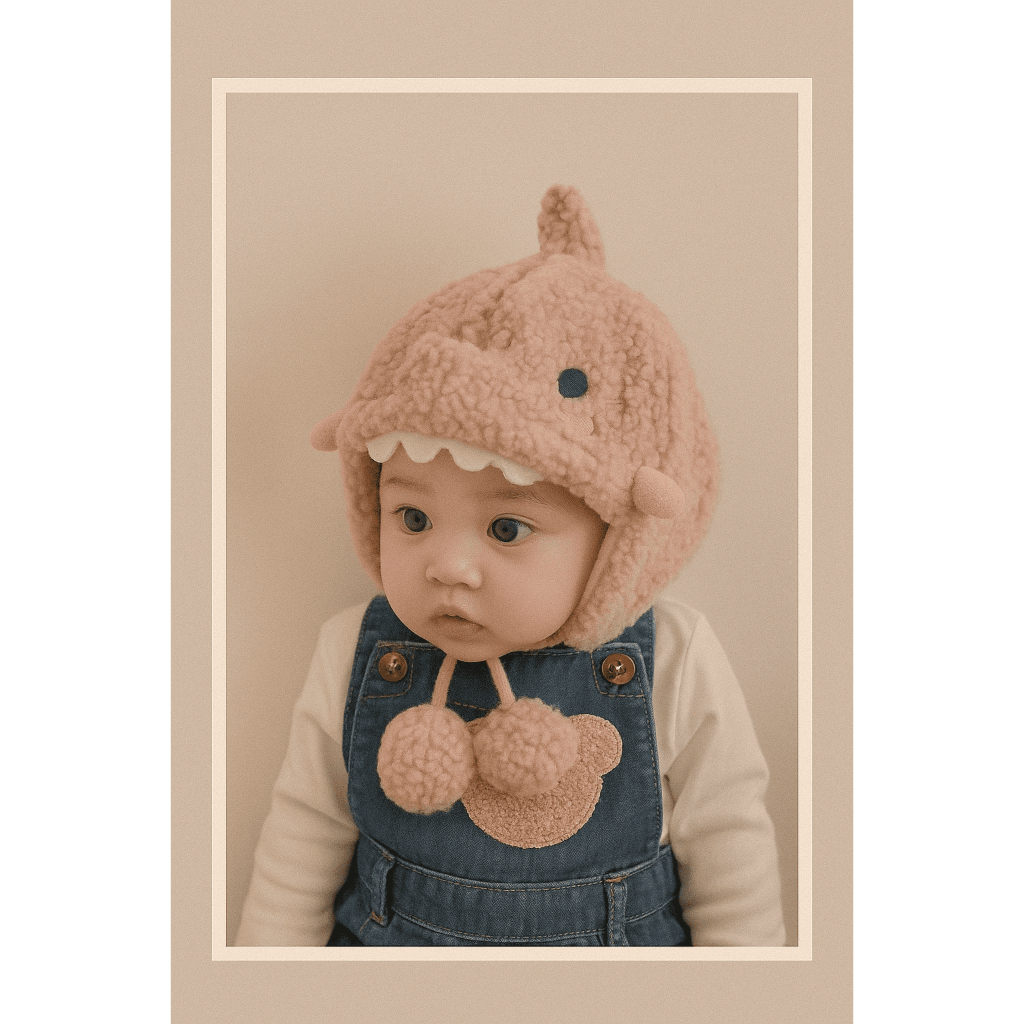 TOPI ANAK DINO | TOPI DINO ANAK | TOPI ANAK LUCU | TOPI KUPLUK DINO | TOPI ANAK 3 BULAN-2 TAHUN