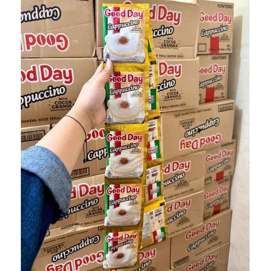 

(1 DUS) GOOD DAY CAPPUCCINO 25 GR X 120 SACHET(12 RENCENG)
