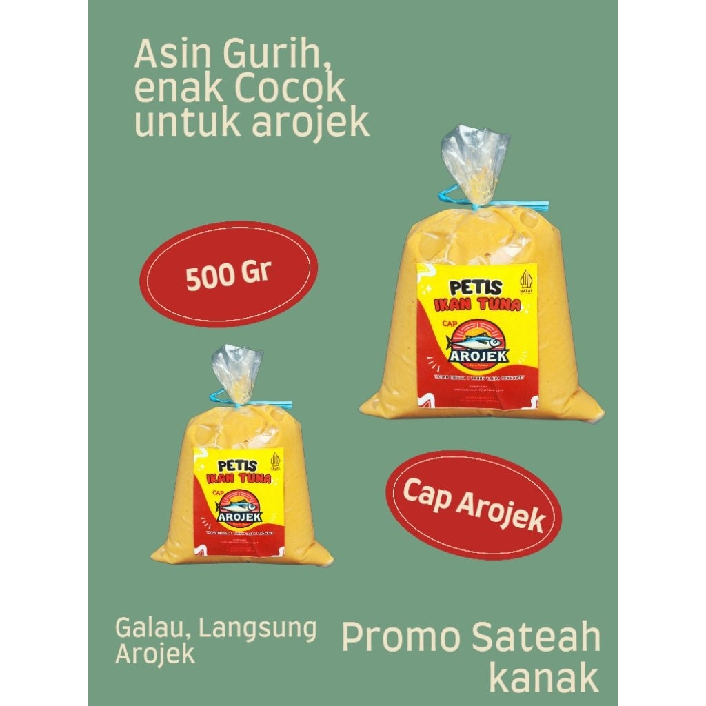 

( 500 Gr) Petis Ikan Tuna Arojek Plastik Super Asin