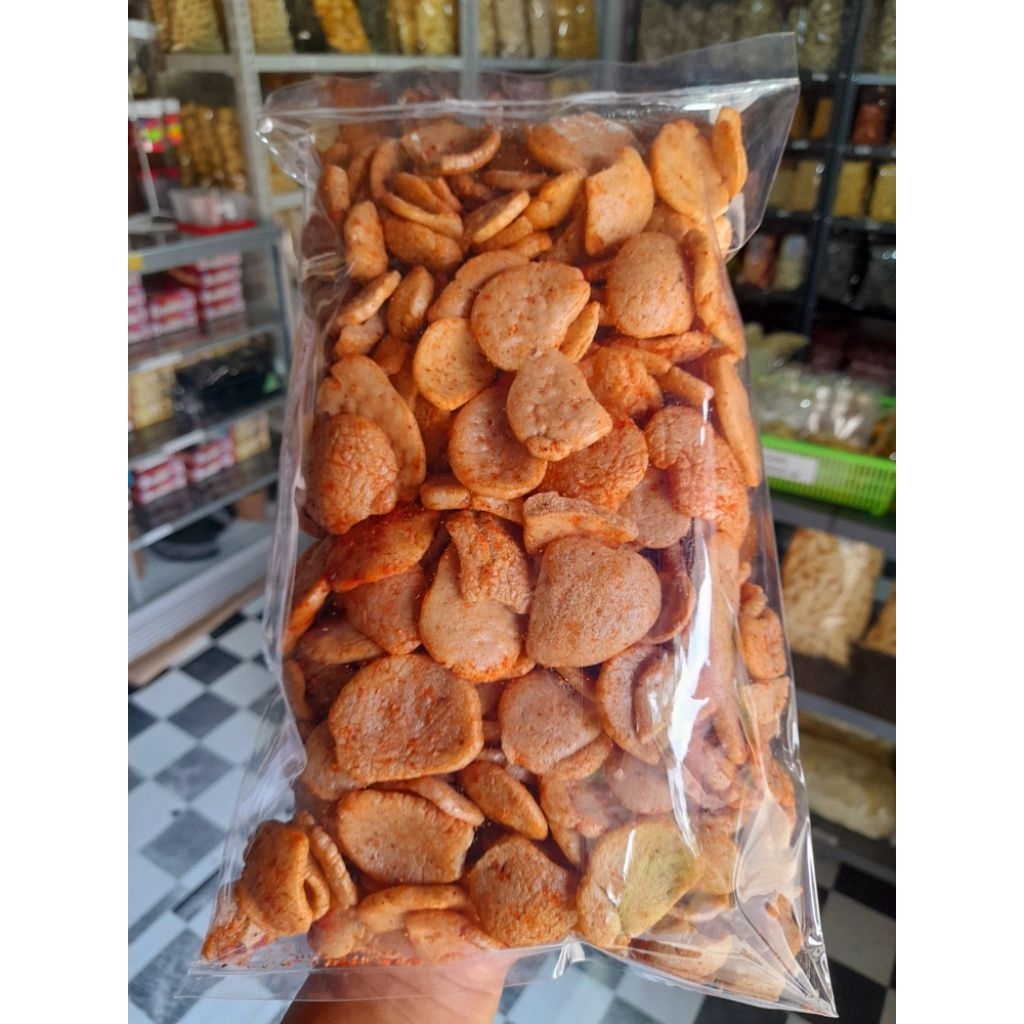 

Krupuk jengkol pedas mantul viral