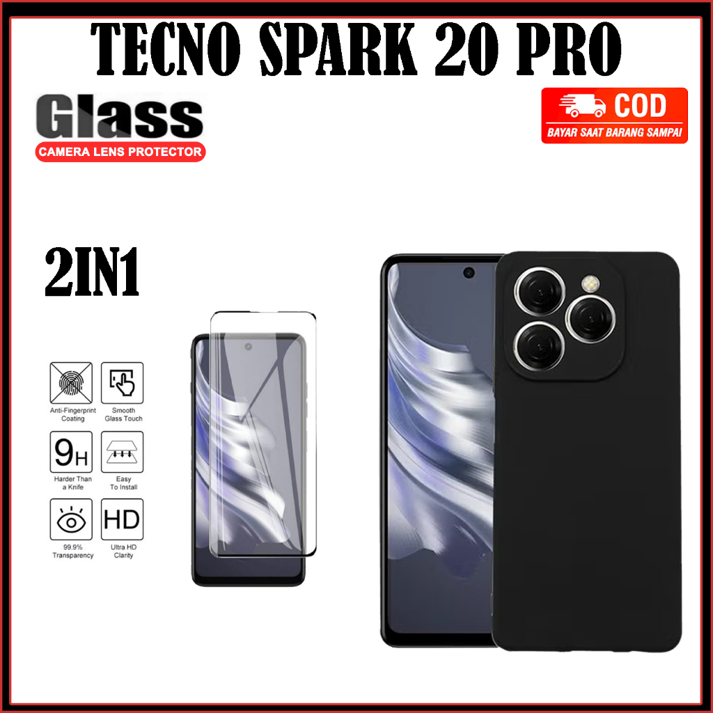 Paket Hemat 2in1 Tecno 20 20 Pro 20C Casepro Camera Macaron Gratis Anti Gores