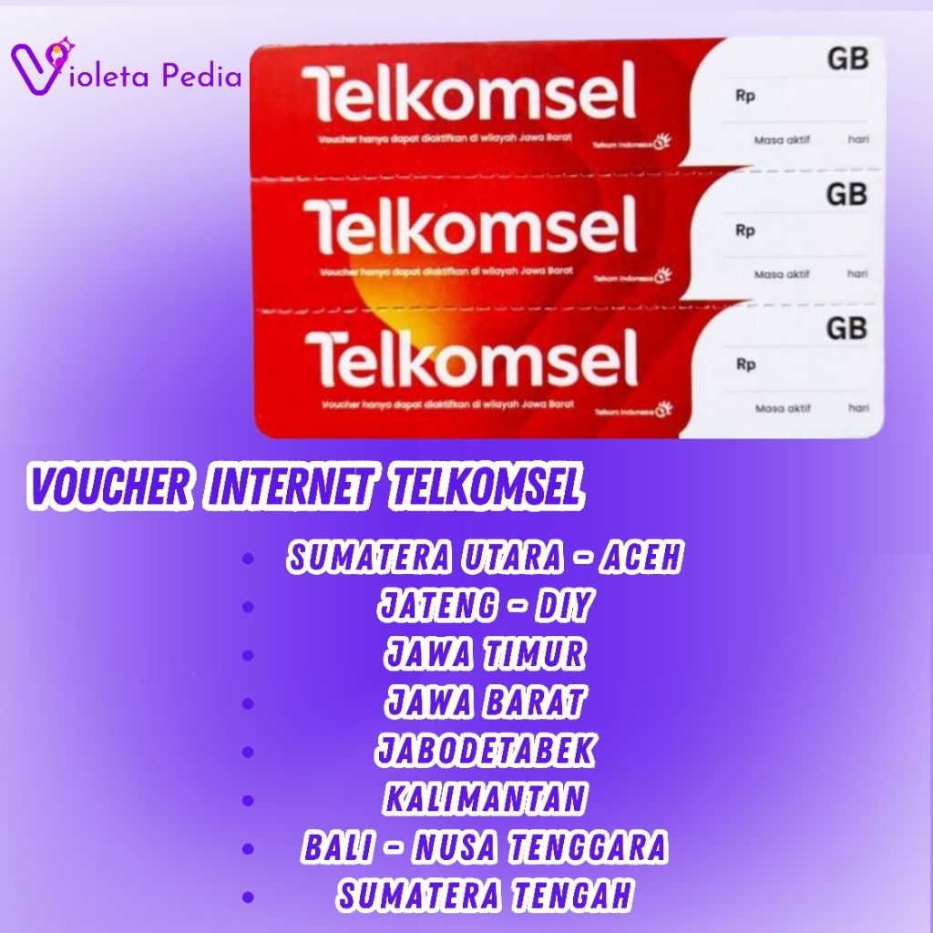 Voucher internet Telkomsel 2GB,3GB,4GB,7GB [ Via Chat ]