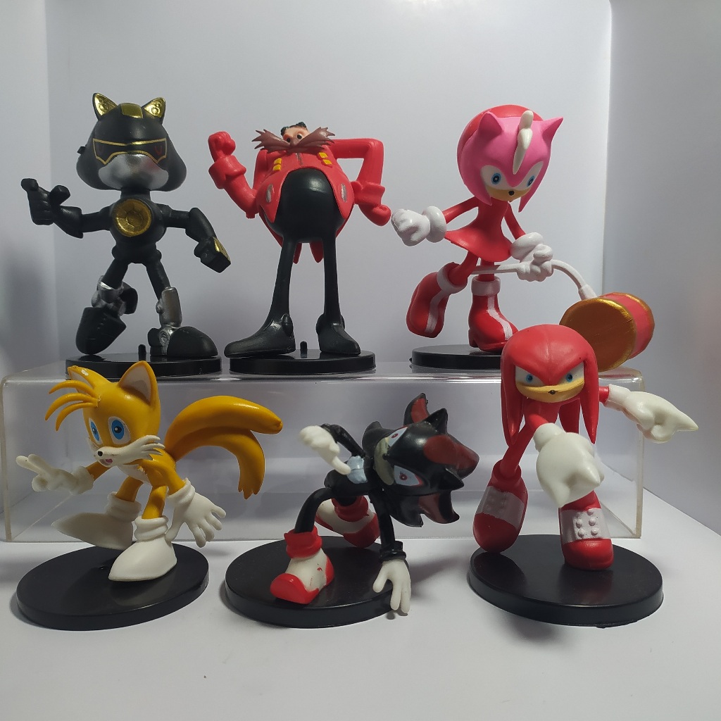 Figure sonic The hedgehog Topper Cake mainan