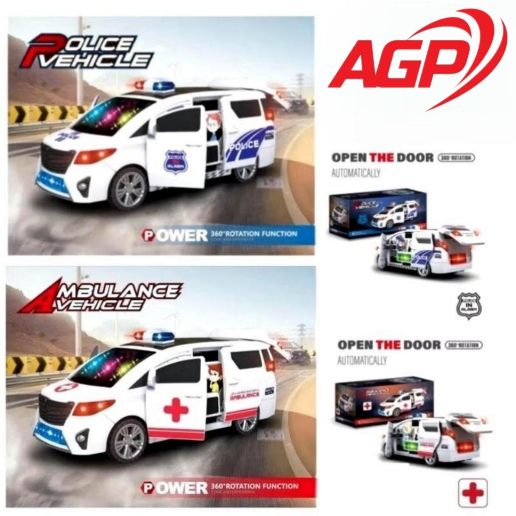 Mainan Mobil Ambulance Jumbo Bisa Buka Semua Pintu