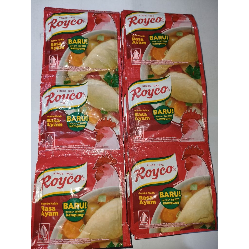 

Royco renceng rasa ayam 8gr isi 12 pcs