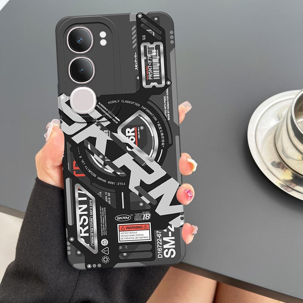 Softcase Vivo Y19s - Motif Mesin , Silikon Pro Camera, Casing HP, Pelindung Handphone