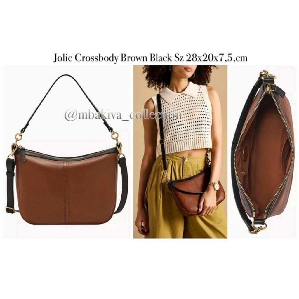 FOS Jolie Crossbody Brown Black