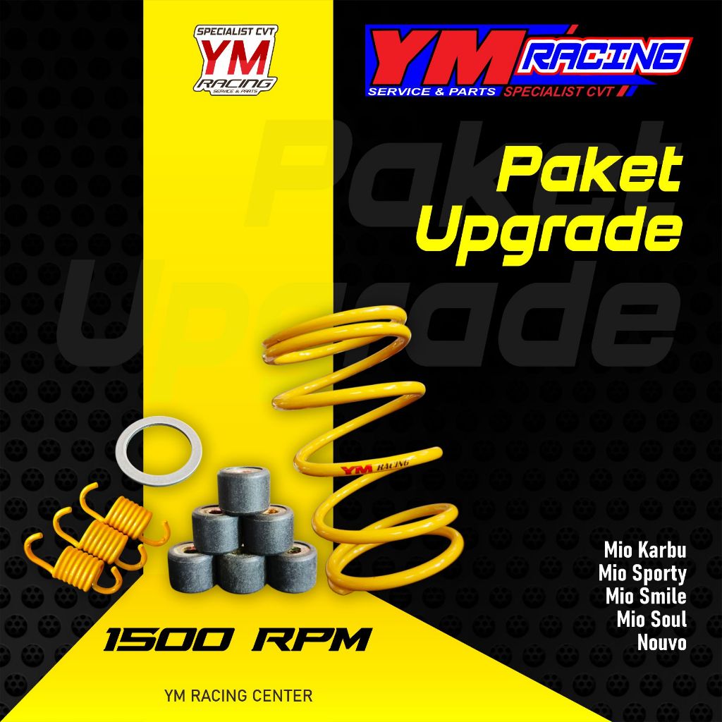 UPGRADE CVT MIO 1500 RPM (SPORTY/SMILE) PAKET UPGRADE CVT 1500RPM MIO SOUL / UPGRADE CVT NOUVO 1500 