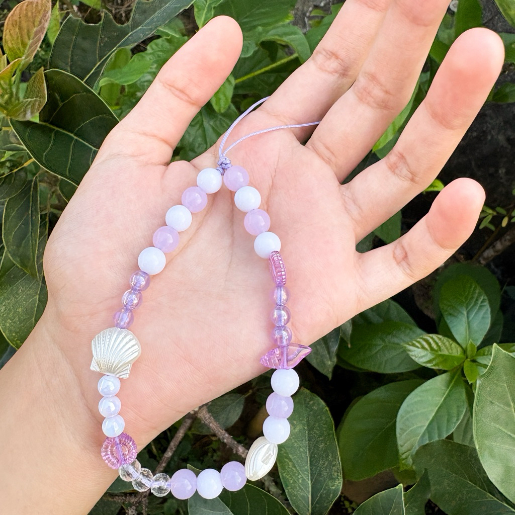 strap phone giok ungu spesial edition | strap phone tema lautan tali giok