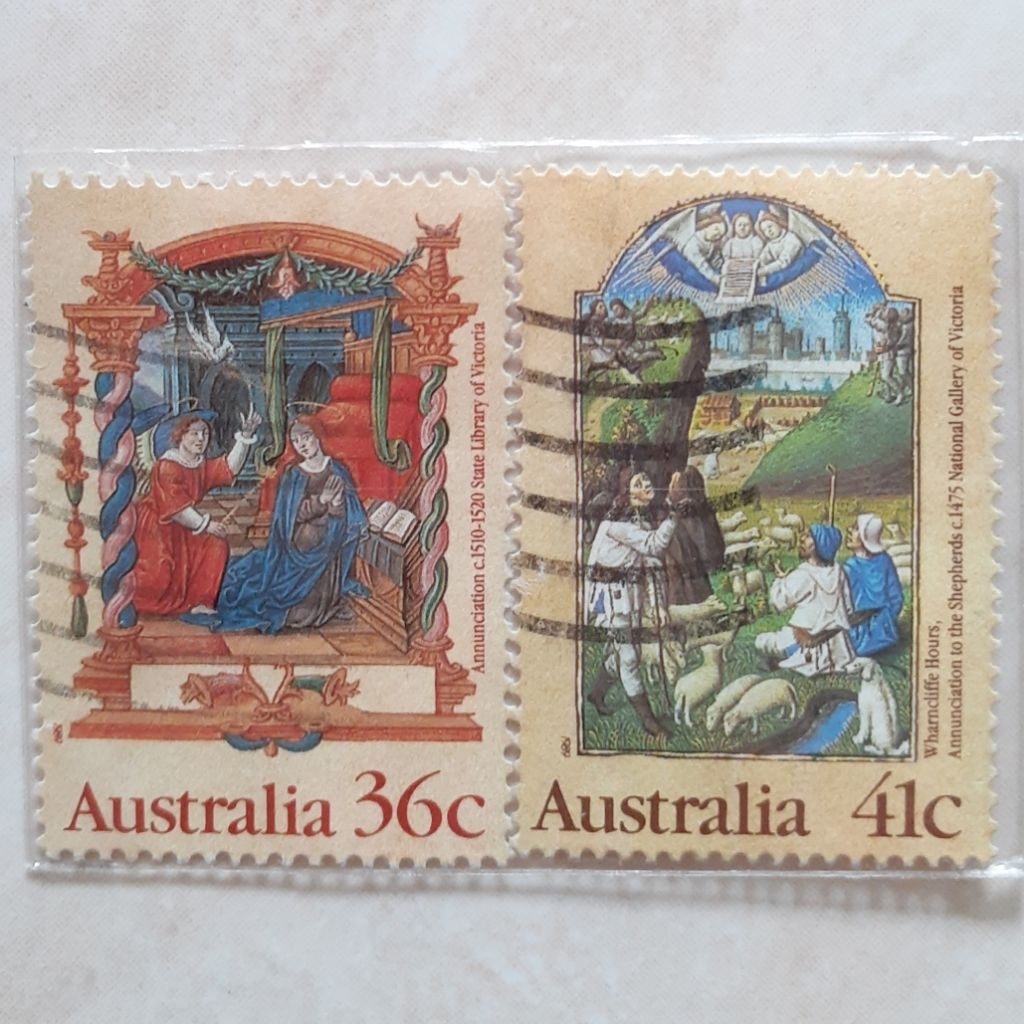 

Perangko Australia Christmas 1989 Tahun 1989 set 2pcs