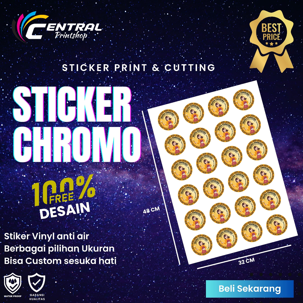 

Stiker Label Makanan Custom – Tahan Minyak & Air, Cocok untuk UMKM - Stiker Bontax Murah