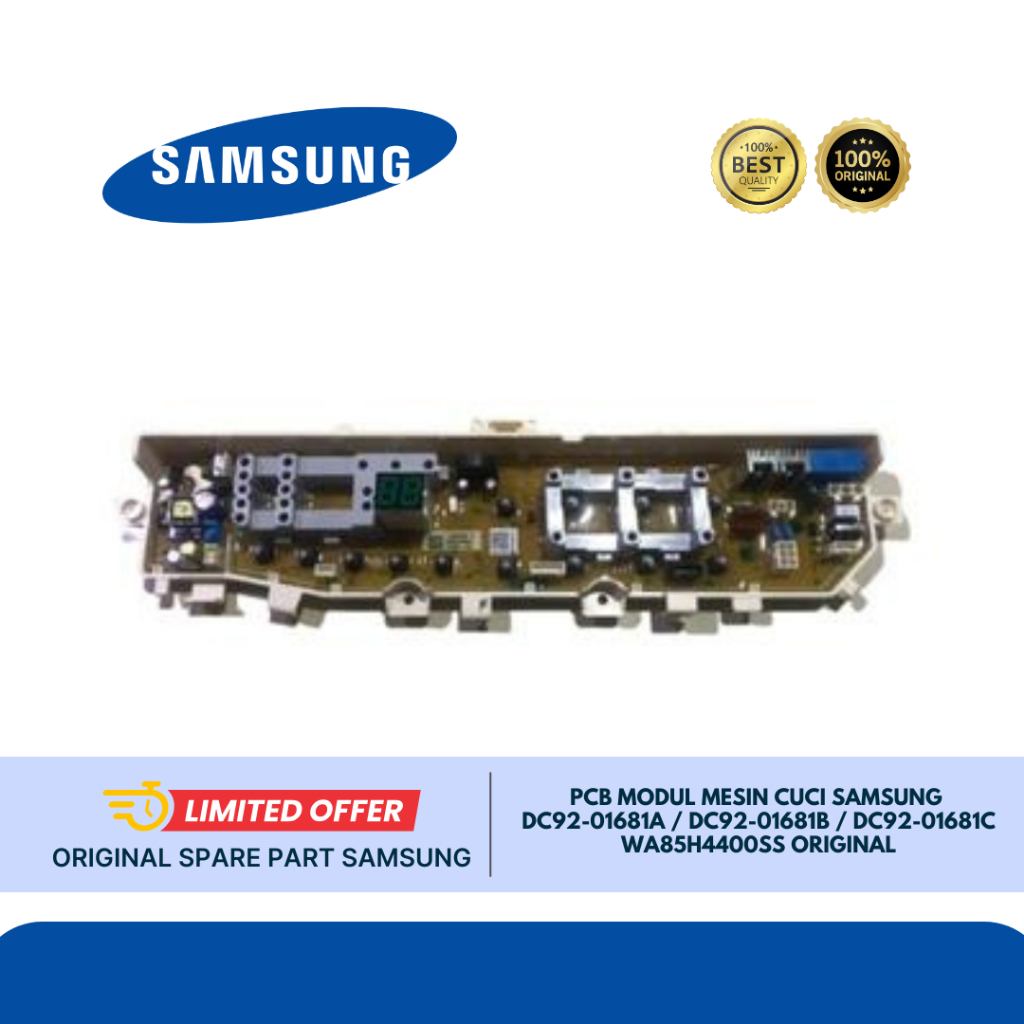 PCB MODUL MESIN CUCI SAMSUNG DC92-01681A / DC92-01681B / DC92-01681C WA85H4400SS ORIGINAL