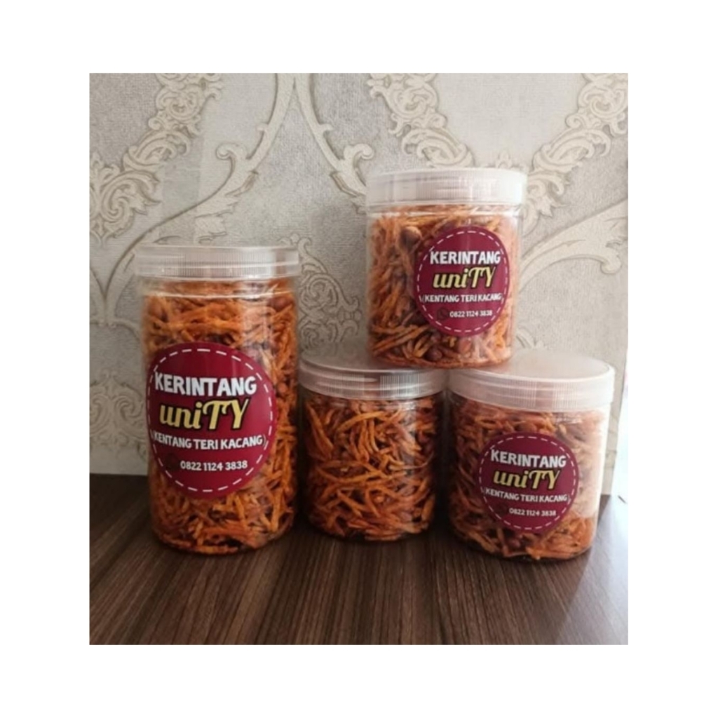 

Kentang mustofa/kering kentang kacang teri gurih pedas