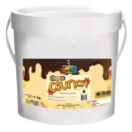 

CHEFMATE CARNIVAL CHOCO CRUNCH / COKLAT PASTA RASA CHOCOLATE CRUNCH kemasan 1kg