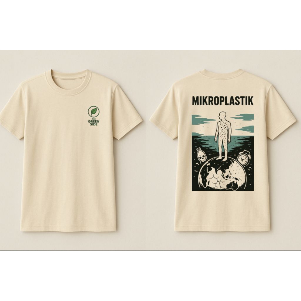 KAOS SABLON LINGKUNGAN KEKINIAN - MIKROPLASTIK