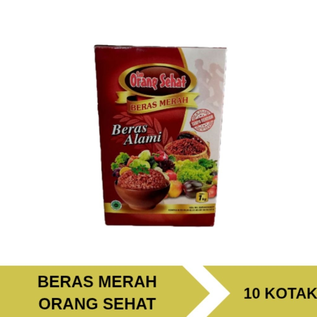 

BERAS MERAH CAP ORANG SEHAT 1 DUS ISI 10 X 1 KG