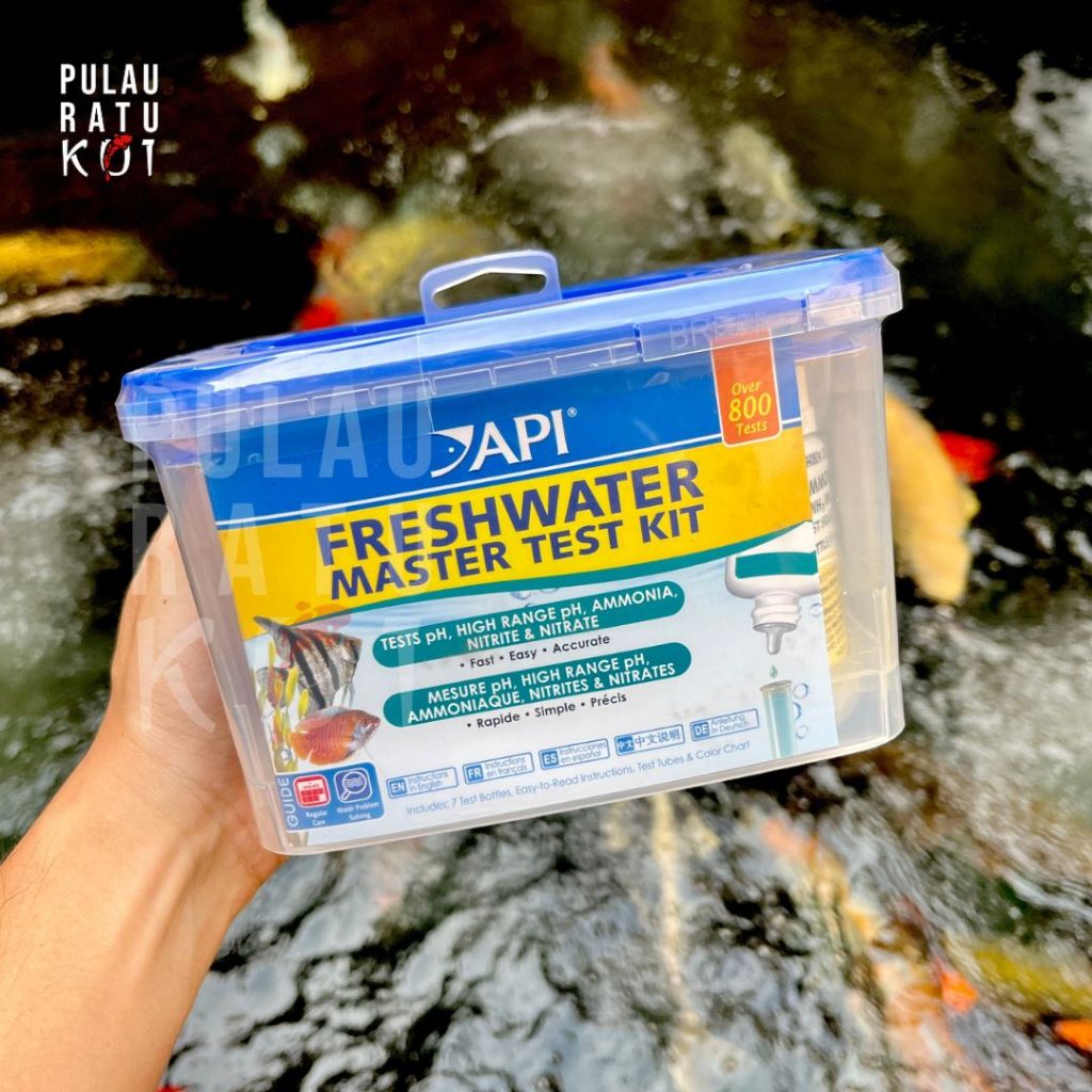 API Freshwater Master Test Kit 800x Tes Original | Amonia, Nitrit, Nitrat, pH (NH3 NO2 NO3)| Alat Uj