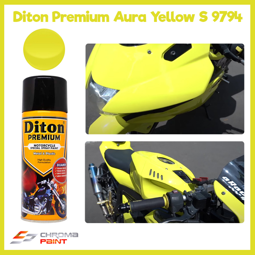 Cat Motor Diton Premium Aura Yellow S 9794 - Suzuki Color Warna Kuning
