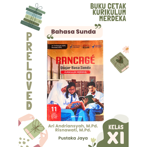 [Preloved] Buku Cetak Bahasa Sunda Kurikulum Merdeka Pustaka Jaya Kelas XI (11) SMA / MA | Rancage D