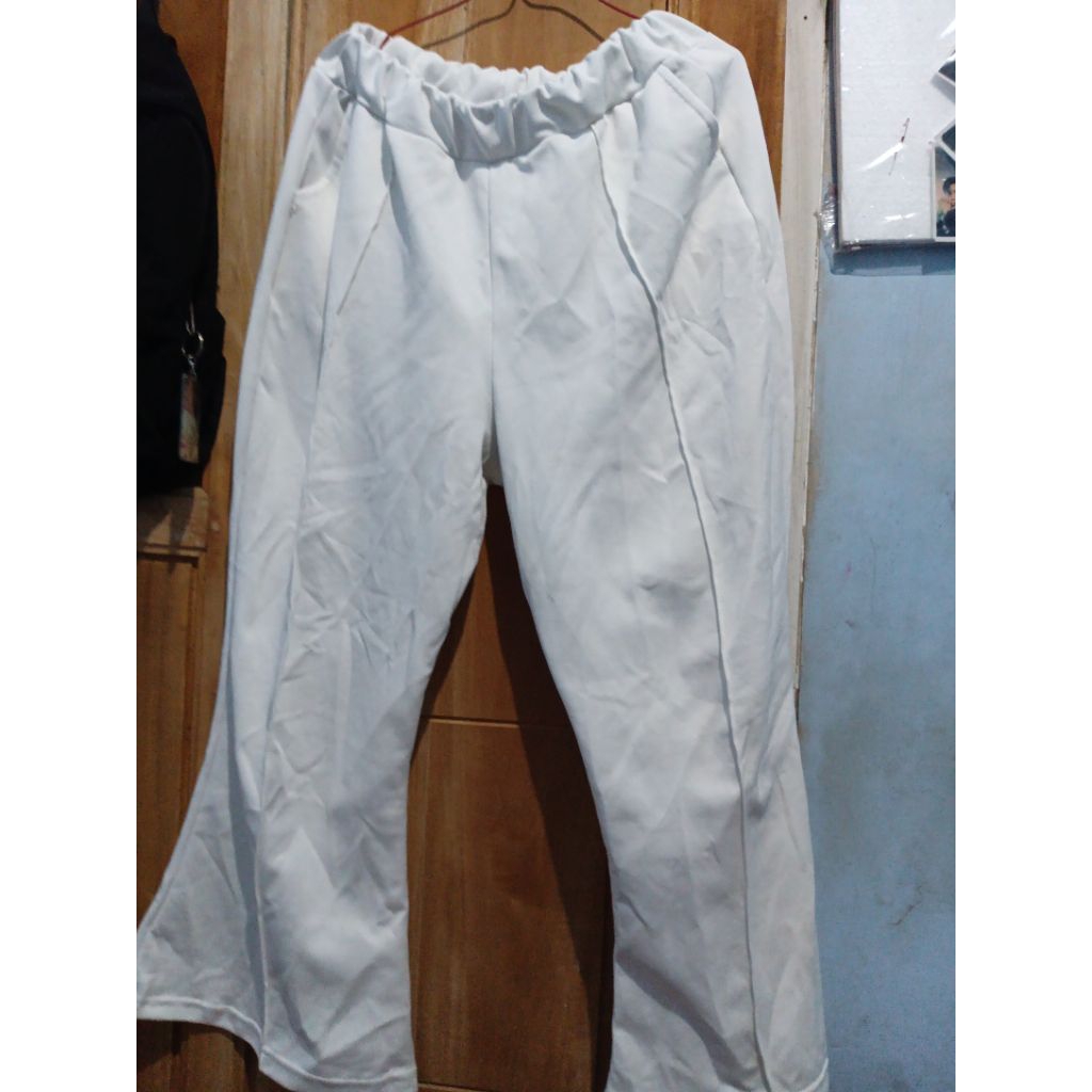 celana scuba cutbray putih jumbo