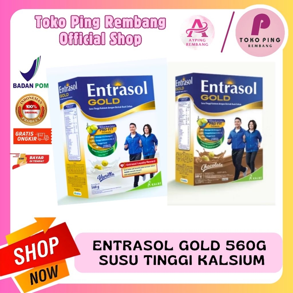 

Entrasol Gold Susu Tinggi Kalsium 560gr