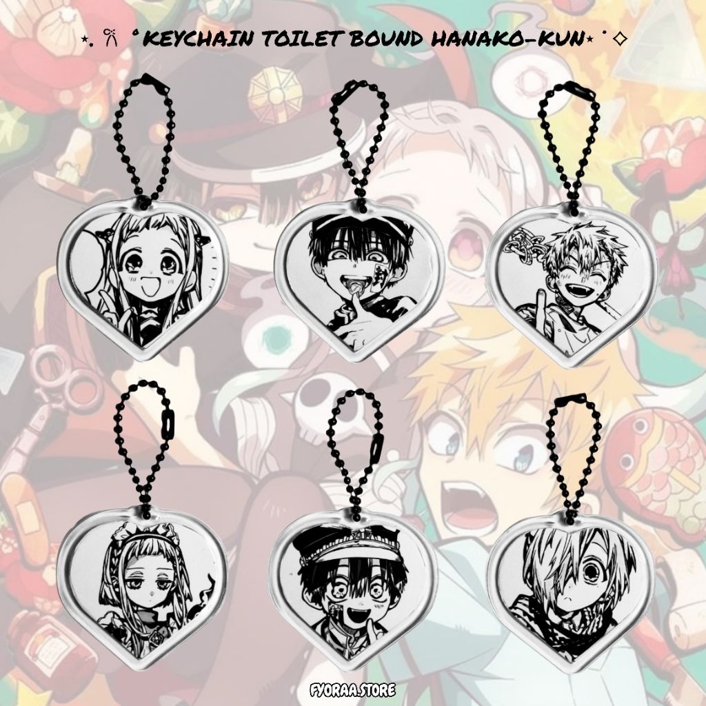 Keychain Manga Anime Toilet Bound Hanako-Kun/Jibaku Shounen Hanako-Kun/Gantungan Kunci Tas