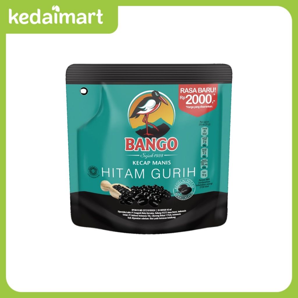 

Bango Kecap Manis Hitam Gurih 40 Ml