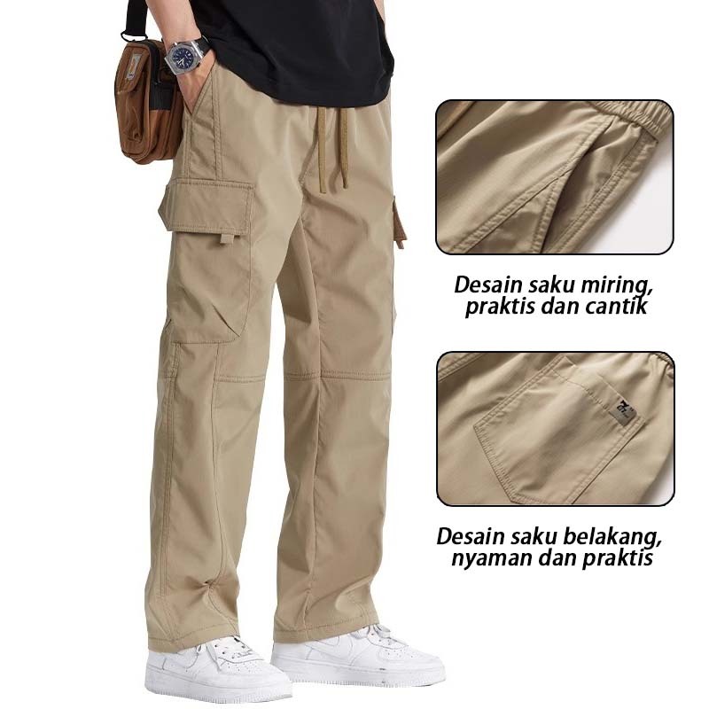 hot celana kargo panjang pria celana kargo korean style cargo pants casual kargo pria baggy