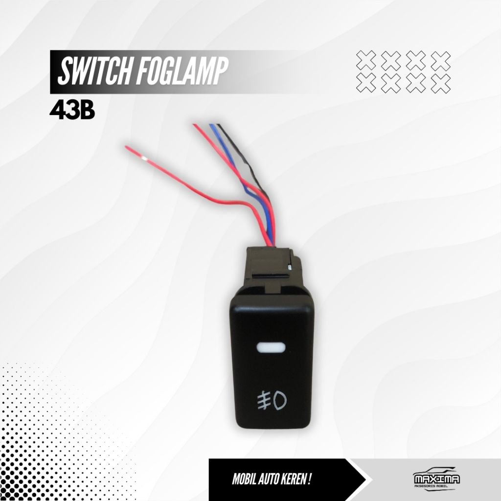 Switch foglamp Saklar On Off Lampu Kabut Universal